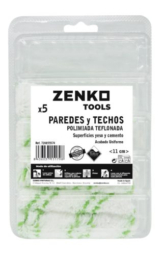 RECAMBIO MINI RODILLO PAREDES Y TECHOS TEFLON
